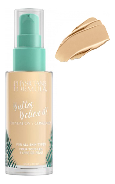 

Тональный крем-корректор для лица Butter Believe It! Foundation Concealer 30мл: Белоснежный, Тональный крем-корректор для лица Butter Believe It! Foundation Concealer 30мл
