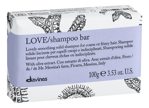 Твердый шампунь для вьющихся волос с экстрактом миндаля Love Shampoo Bar 100г