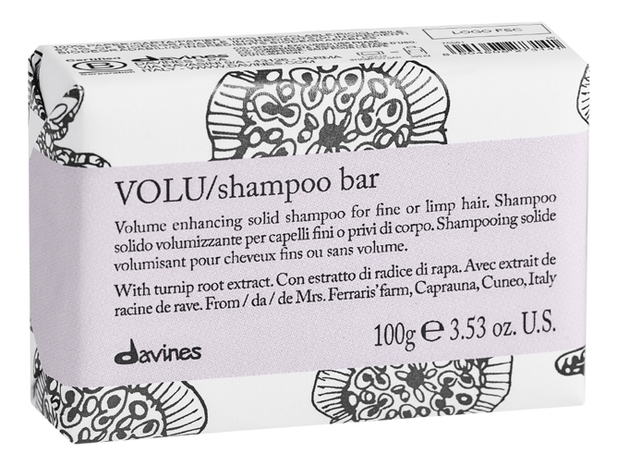 

Твердый шампунь для объема волос с экстрактом репы Volu Shampoo Bar 100г