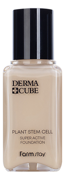 Тональный крем с лифтинг-эффектом Derma Cube Plant Stem Cell Super Active Foundation SPF30 PA++ 50мл