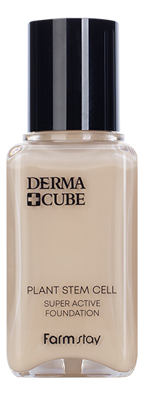 Тональный крем с лифтинг-эффектом Derma Cube Plant Stem Cell Super Active Foundation SPF30 PA++ 50мл: 21 Natural Beige