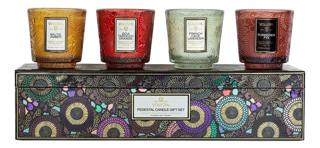 

Набор ароматических свечей Japonica Best-Sellers 4*72г