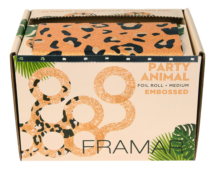 

Фольга в рулоне с тиснением Зов Джунглей Embossed Roll Medium Party Animal 98м