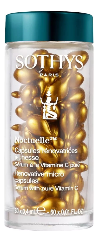 Обновляющие микрокапсулы для лица с витамином С Noctuelle Renovative Micro-Ampoules 60*0,4мл: Капсулы 60*0,4мл
