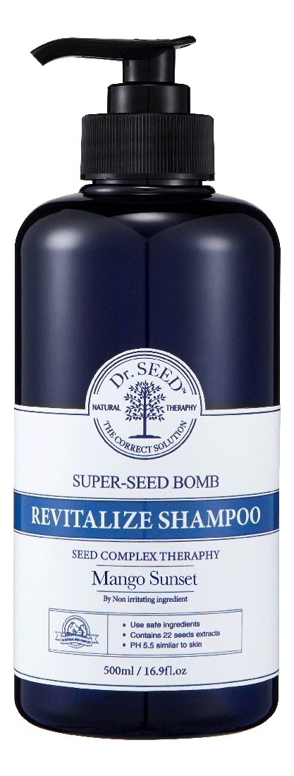 

Бессульфатный восстанавливающий шампунь для волос с ароматом манго Super Seed Bomb Revitalize Shampoo Mango Sunset: Шампунь 500мл, Бессульфатный восстанавливающий шампунь для волос с ароматом манго Super Seed Bomb Revitalize Shampoo Mango Sunset