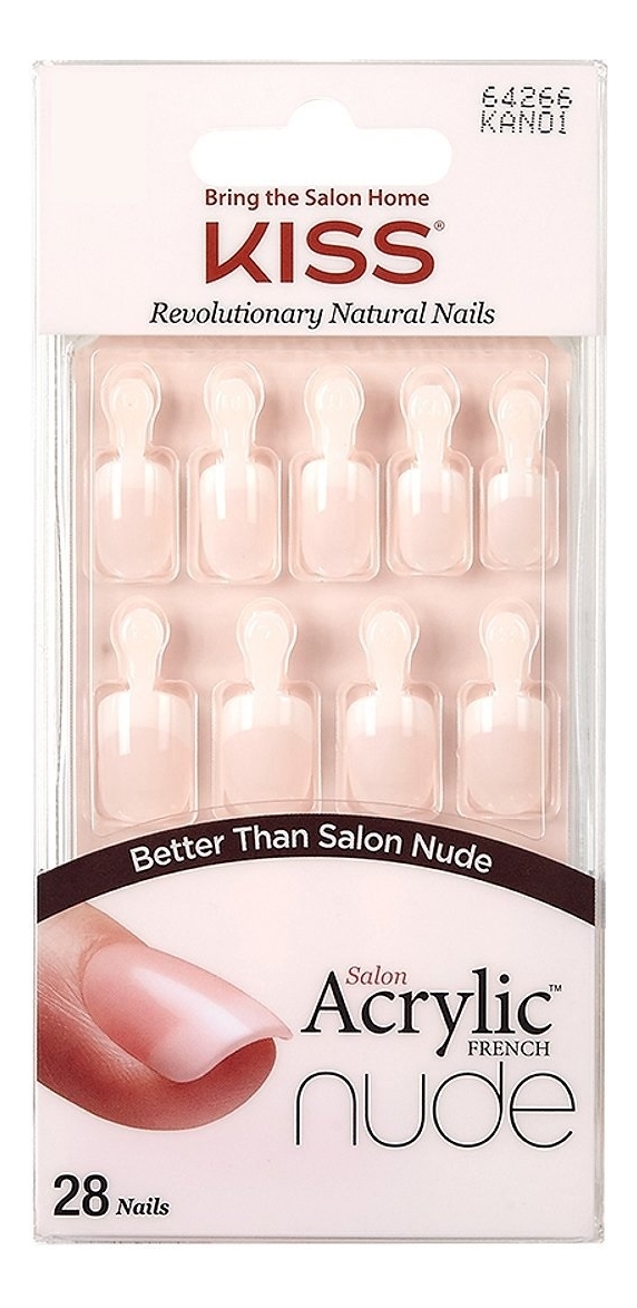 

Набор накладных ногтей с клеем Безупречный нюд Nude Nails KAN01PL 28шт