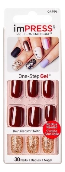 

Накладные ногти Бургундский виноградник Impress Manicure Accents BIPN017 (короткая длина)