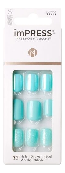 Накладные ногти Мятный дождь Impress Manicure Accents KIM012C 30шт (короткая длина)