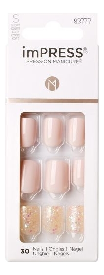 Накладные ногти Первое свидание Impress Manicure Color KIM016C 30шт (короткая длина)