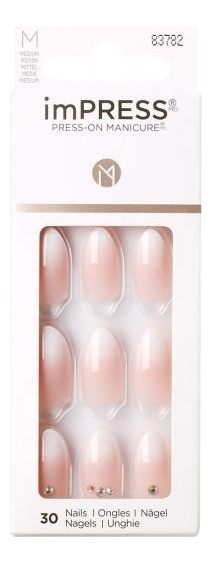 Накладные ногти Романтичное настроение Impress Manicure Color KIMM01C 30шт (средняя длина)