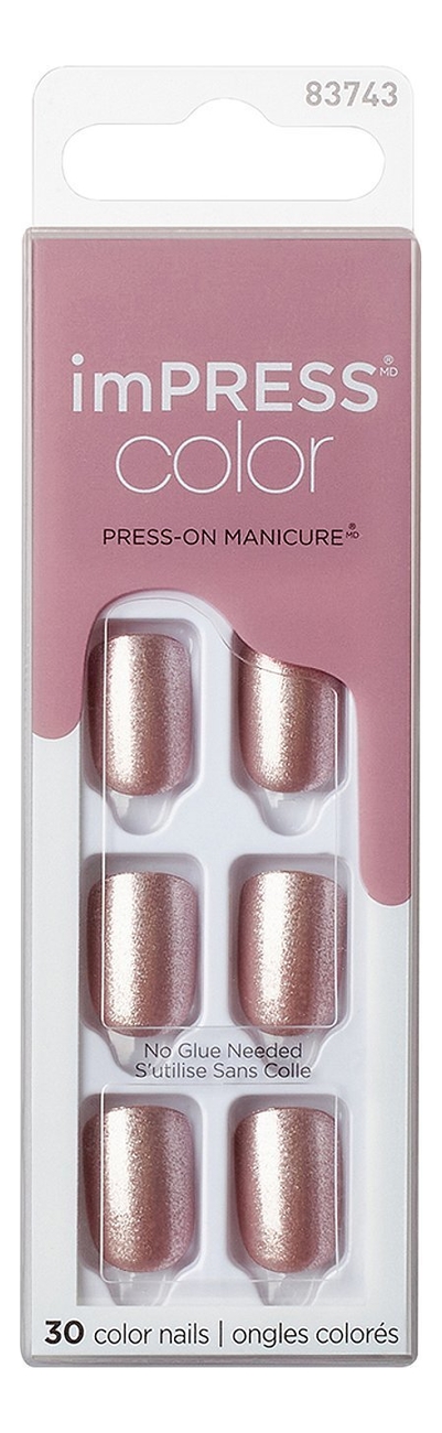 Накладные ногти Лунный свет Impress Manicure Color KIMC004C 30шт (короткая длина)