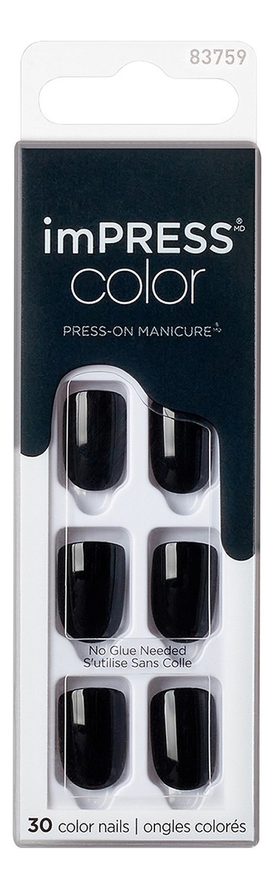 

Накладные ногти Мисс Бонд Impress Manicure Color KIMC020C 30шт (короткая длина)
