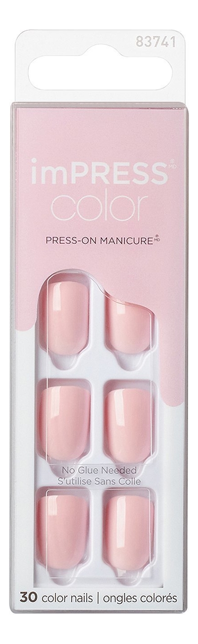 Накладные ногти Хрустальная роза Impress Manicure Color KIMC002C 30шт (короткая длина)