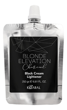 KAARAL Черный угольный осветляющий крем для волос Blonde Elevation Charcoal Black Cream Lightener 250мл