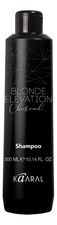 KAARAL Черный угольный тонирующий шампунь для волос Blonde Elevation Charcoal Shampoo 300мл