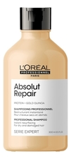 L'Oreal Professionnel Шампунь для сильно поврежденных волос Serie Expert Absolut Repair Protein + Gold Quinoa Shampooing