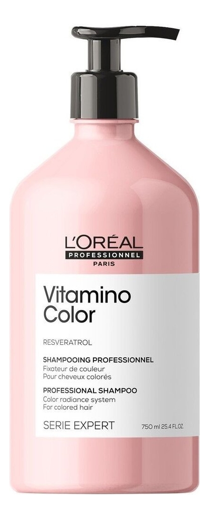 Шампунь для защиты цвета волос с ресвератролом Serie Expert Vitamino Color Resveratrol Shampooing: Шампунь 750мл от Randewoo