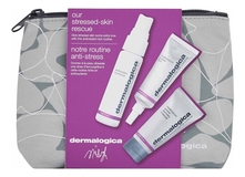 Dermalogica Набор Our Stressed-Skin Rescue Age Smart (маска д/лица Multivitamin Power Recovery Masque 15мл + антиоксидантный мист д/лица Antioxidant HydraMist 30мл + крем д/кожи вокруг глаз Multivitamin Power Firm 15мл + косметичка)