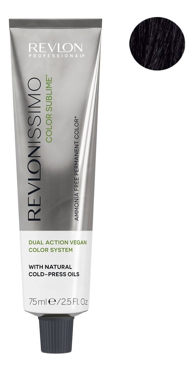 Безаммиачная краска для волос с маслом холодного отжима Revlonissimo Color Sublime Vegan 75мл: 4 Коричневый