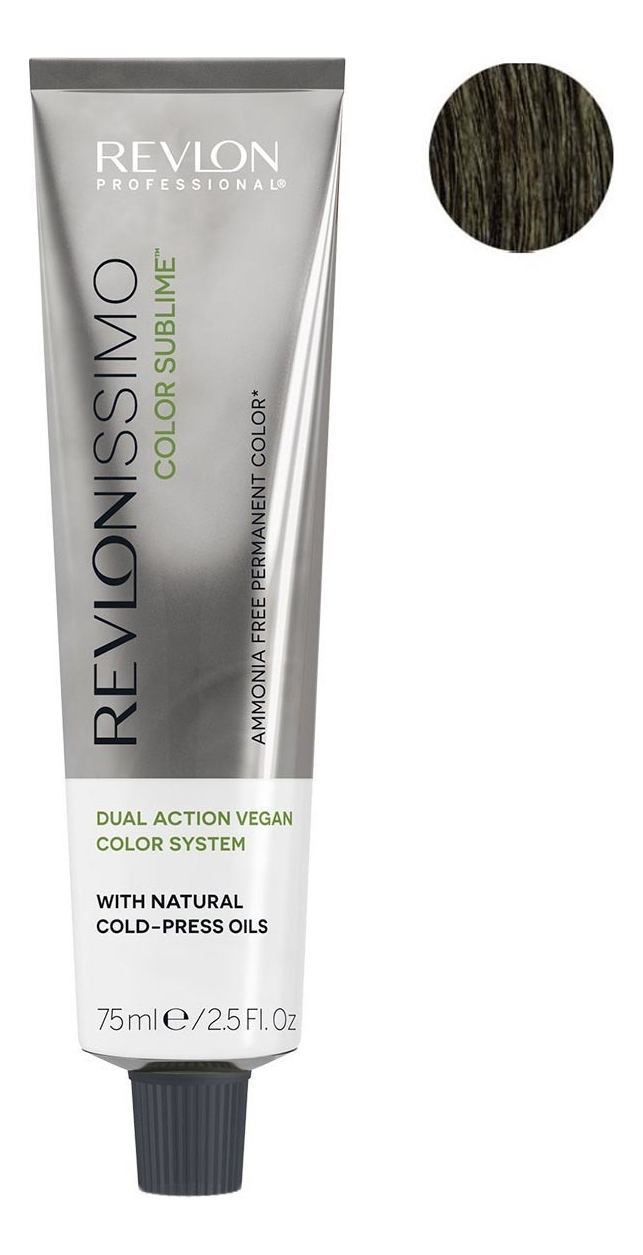 Безаммиачная краска для волос с маслом холодного отжима Revlonissimo Color Sublime Vegan 75мл: 5 Светло-коричневый