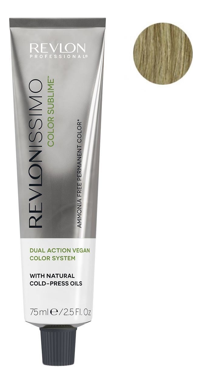 Безаммиачная краска для волос с маслом холодного отжима Revlonissimo Color Sublime Vegan 75мл: 8 Светлый блондин