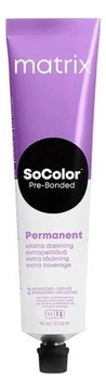 Перманентная краска для окрашивания седины SoColor Pre-Bonded Permanent Extra Coverage 90мл