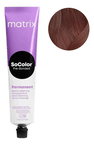 

Перманентная краска для окрашивания седины SoColor Pre-Bonded Permanent Extra Coverage 90мл: 505M Светлый шатен мокка, Перманентная краска для окрашивания седины SoColor Pre-Bonded Permanent Extra Coverage 90мл