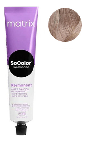 

Перманентная краска для окрашивания седины SoColor Pre-Bonded Permanent Extra Coverage 90мл: 509AV Очень светлый блондин пепельно-перламутровый, Перманентная краска для окрашивания седины SoColor Pre-Bonded Permanent Extra Coverage 90мл