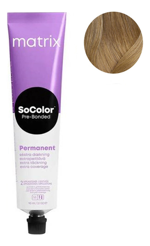 Перманентная краска для окрашивания седины SoColor Pre-Bonded Permanent Extra Coverage 90мл: 509NA Очень светлый блондин натуральный пепельный