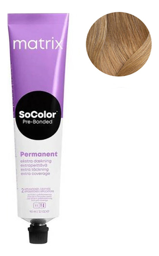 Перманентная краска для окрашивания седины SoColor Pre-Bonded Permanent Extra Coverage 90мл: 510G Очень-очень светлый блондин золотистый