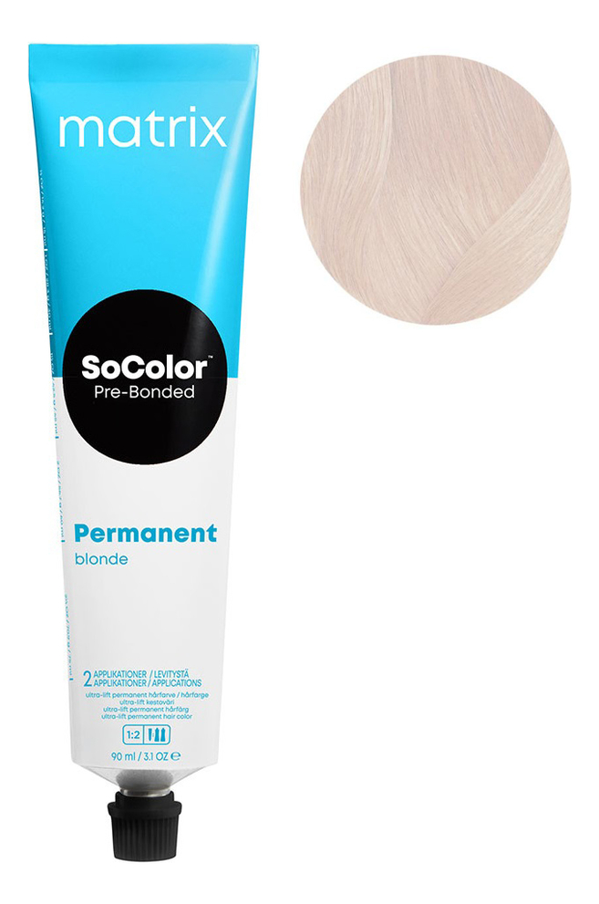Перманентный аммиачный краситель для волос SoColor Pre-Bonded Permanent Blonde 90мл: UL-M Мокка