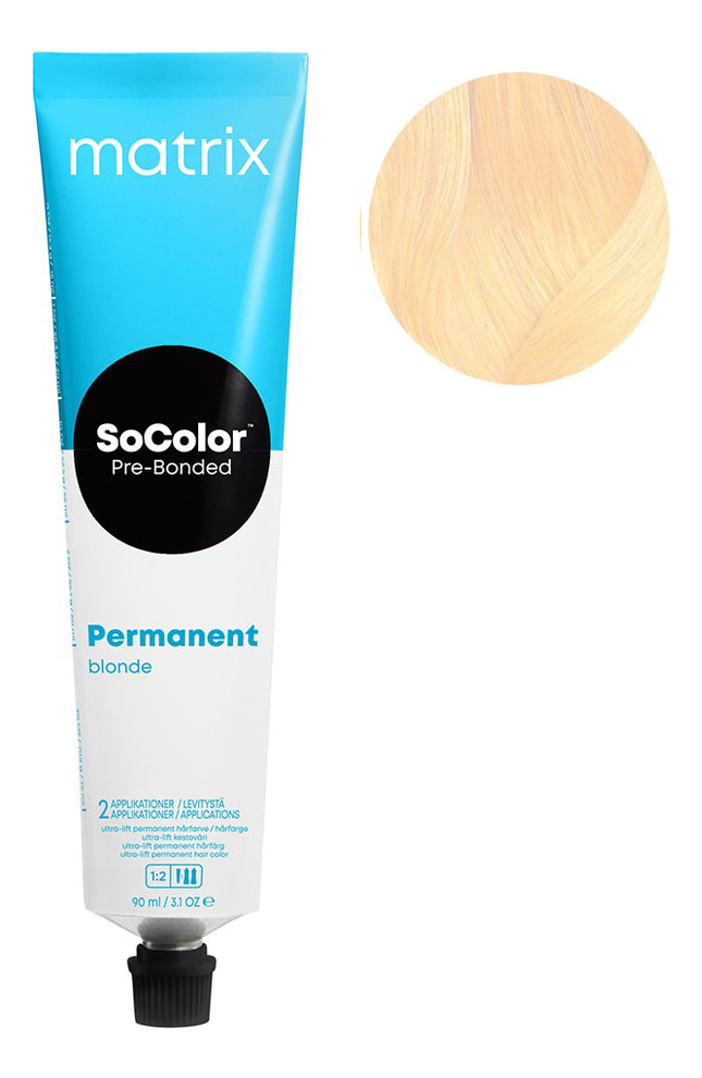 Перманентный аммиачный краситель для волос SoColor Pre-Bonded Permanent Blonde 90мл: UL-N+ Натуральный+