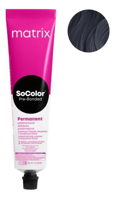 Перманентная краска для волос SoColor Pre-Bonded Permanent 90мл: 1A