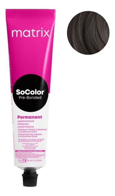 

Перманентная краска для волос SoColor Pre-Bonded Permanent 90мл: 4MA, Перманентная краска для волос SoColor Pre-Bonded Permanent 90мл