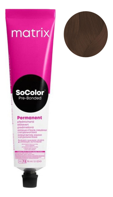 Перманентная краска для волос SoColor Pre-Bonded Permanent 90мл: 5M