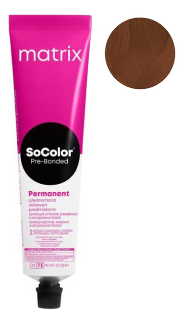 Перманентная краска для волос SoColor Pre-Bonded Permanent 90мл: 6C