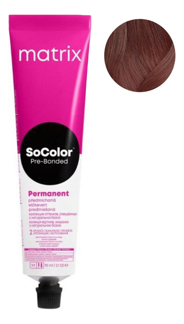 Перманентная краска для волос SoColor Pre-Bonded Permanent 90мл: 6M