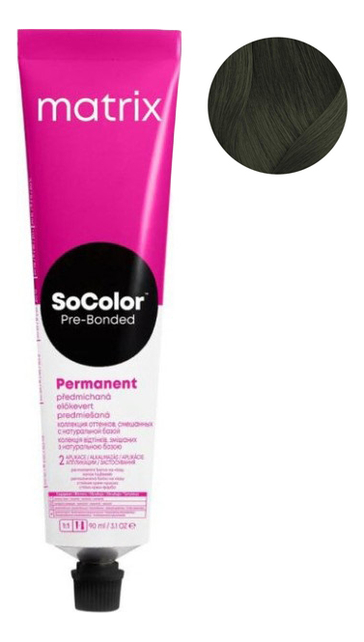 Перманентная краска для волос SoColor Pre-Bonded Permanent 90мл: 6P