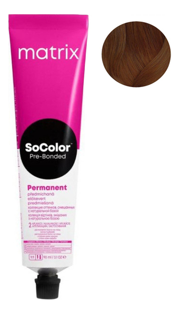 Перманентная краска для волос SoColor Pre-Bonded Permanent 90мл: 7C