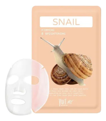 Маска для лица с фильтратом улиточного секрета Snail Sheet Mask: Маска 25мл маска для лица yu r тканевая маска для лица с фильтратом улиточного секрета me snail sheet mask
