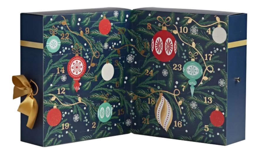 

Набор свечей Адвент книга "Рождество: обратный отсчет" 24шт + подсвечник