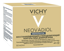 Vichy Восстанавливающий и ремоделирующий контуры лица дневной крем Менопауза Neovadiol 50мл