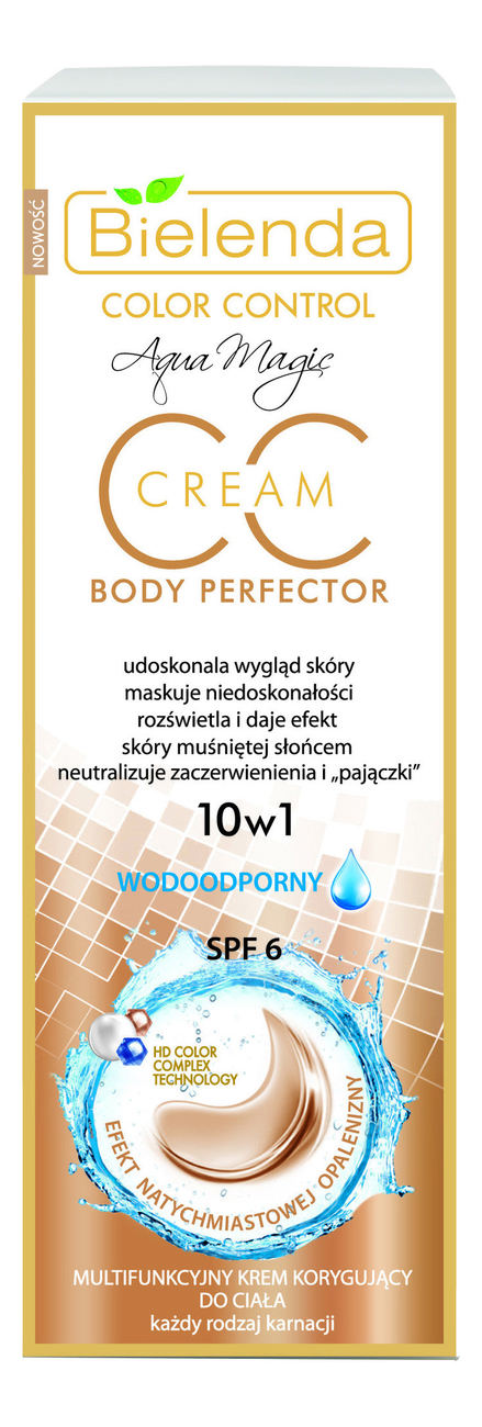 Водостойкий многофункциональный корректирующий крем для тела 10 в 1 Color Control CC Body Perfector Waterproof 175мл