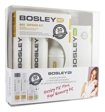Bosley Набор для волос Mom Hair Recovery (шампунь 150мл + кондиционер 150мл + уход 100мл + биостимулятор 30мл)