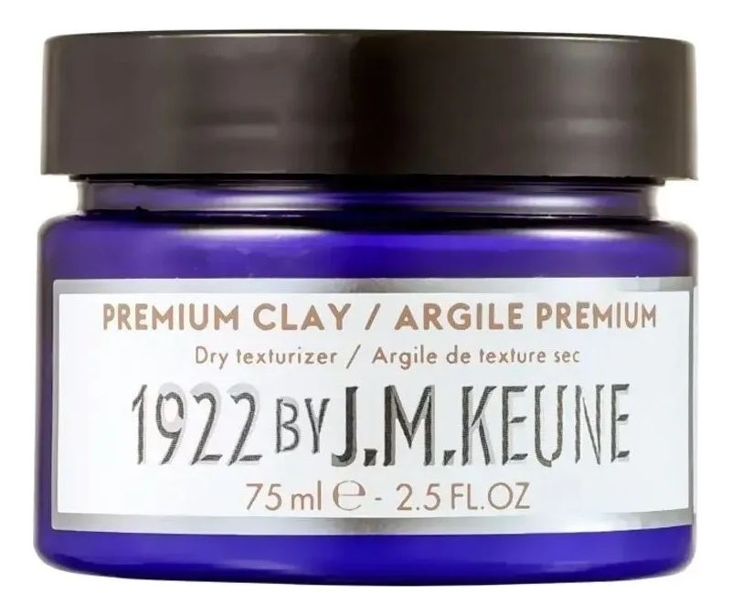 Сухая глина для укладки волос 1922 by J.M.Keune Premium Clay 75мл моделирующая глина для волос 1922 by j m keune moldable clay 75мл
