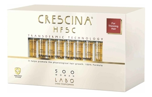 Ампулы для восстановления роста волос HFSC Transdermic Re-Growth 500 Woman