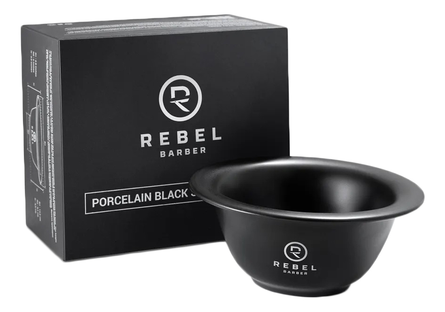 Фарфоровая чаша для бритья Black Matt Shaving Bowl