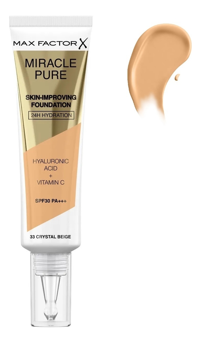 

Тональный крем для лица Miracle Pure Skin-Improving Foundation SPF30 PA++ 30мл: 33 Crystal Beige, Тональный крем для лица Miracle Pure Skin-Improving Foundation SPF30 PA++ 30мл