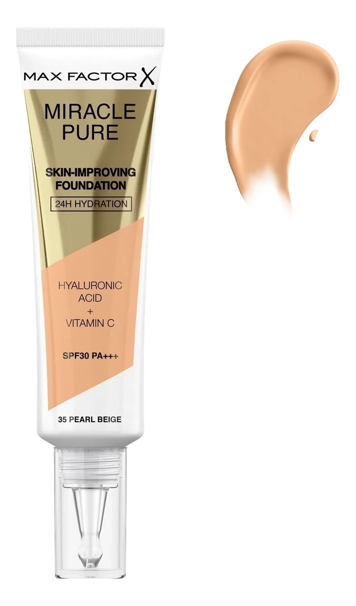 

Тональный крем для лица Miracle Pure Skin-Improving Foundation SPF30 PA++ 30мл: 35 Peal Beige, Тональный крем для лица Miracle Pure Skin-Improving Foundation SPF30 PA++ 30мл