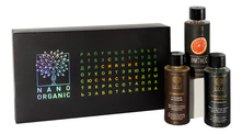 Nano Organic Набор для волос и тела Сила. Счастье. Сияние (шампунь 50мл + кондиционер 50мл + гель для душа 50мл)